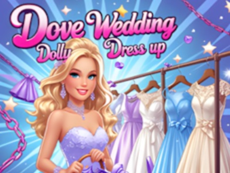 Gêm Gwisgo Dolly Priodas Dove i fyny ar-lein