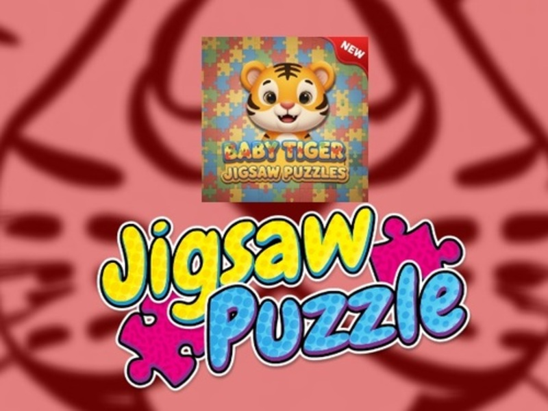 Gêm Posau jig-so teigr babanod ar-lein