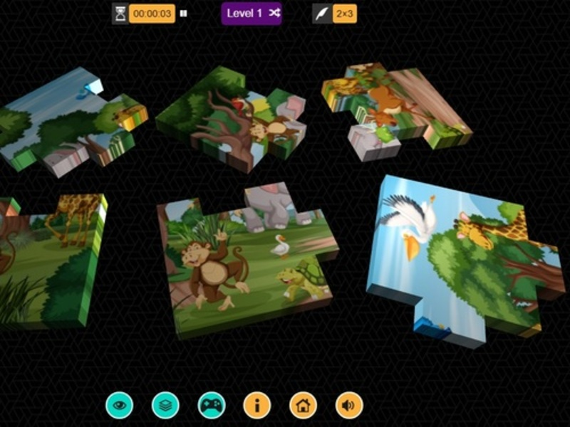 Gêm Pos Jig-so 3D ar-lein