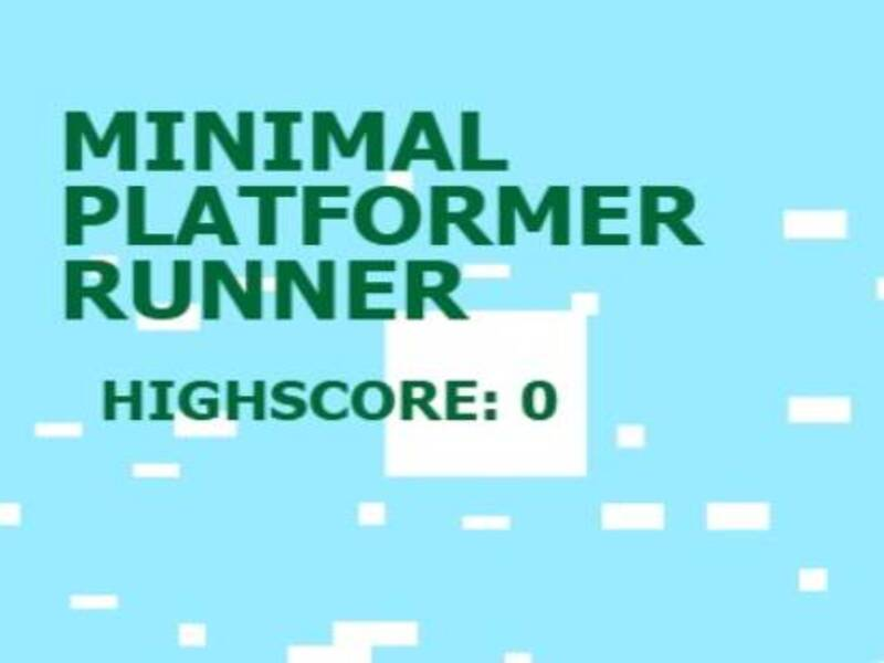 Gêm Rhedwr platformer lleiaf posibl ar-lein