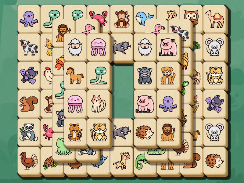 Gêm Critter mahjong solitaire ar-lein