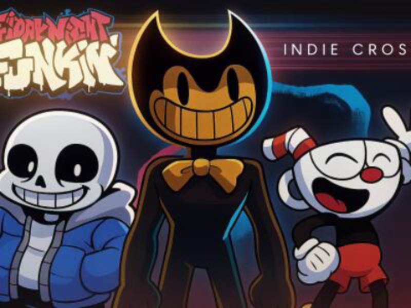 Gêm Croes FNF vs indie ar-lein