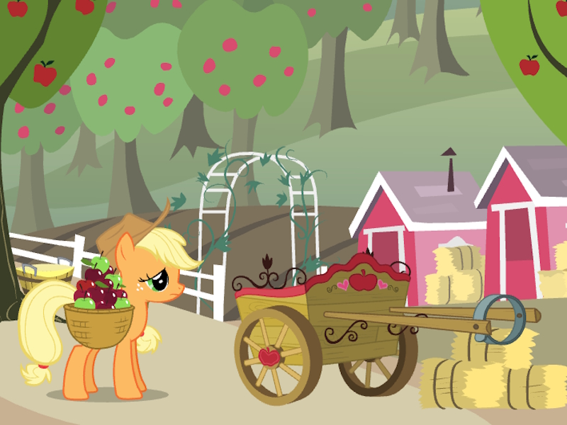 Gêm Cynhaeaf afal fy merlen bach Applejack ar-lein