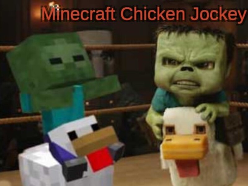 Gêm Joci cyw iâr minecraft ar-lein