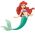 Mae'r Little Mermaid Ariel ar-lein